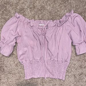 x-small pink sheer crop top